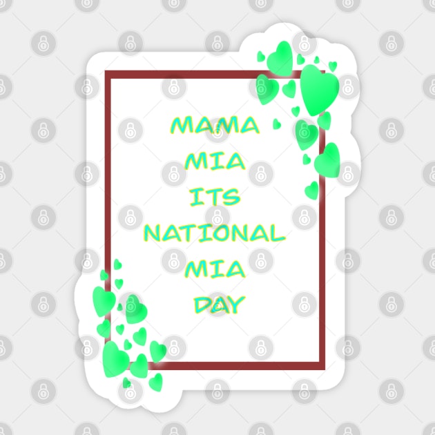 Copy of MAMA MIA ITS MIA DAY PINK AND BLUE 1 NOVEMBER Sticker by sailorsam1805